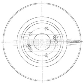 BORG & BECK bbd6112s -  Тормозной диск